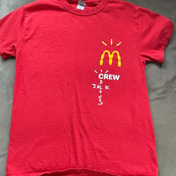 Gildan | Shirts | Travis Scott Mcdonalds Tshirt | Poshmark
